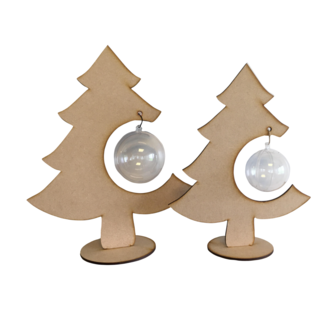 Kerstboom 25cm staand (zonder bal)